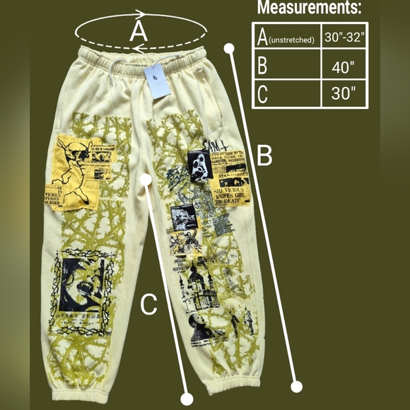 (SOLD) Reworked Nike Sweatpants (Tags Attached) - Picture 3 of 3